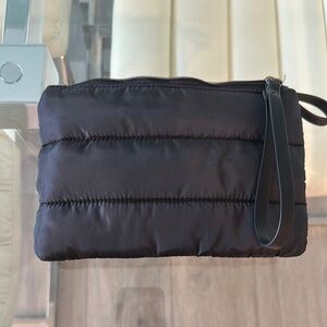 Black Quilted women Wristlet